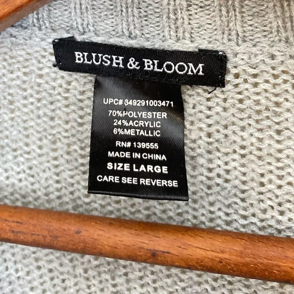 Blush & Bloom Open Front Sweater - Picture 5 of 7